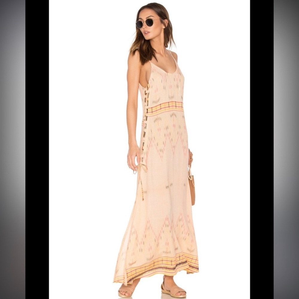 Cleobella x Revolve Luna B Klemence Boho Side Lace Up Dress XS